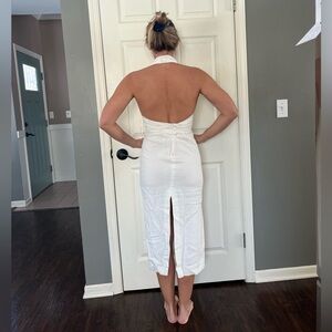 Zara Cream Halter Dress